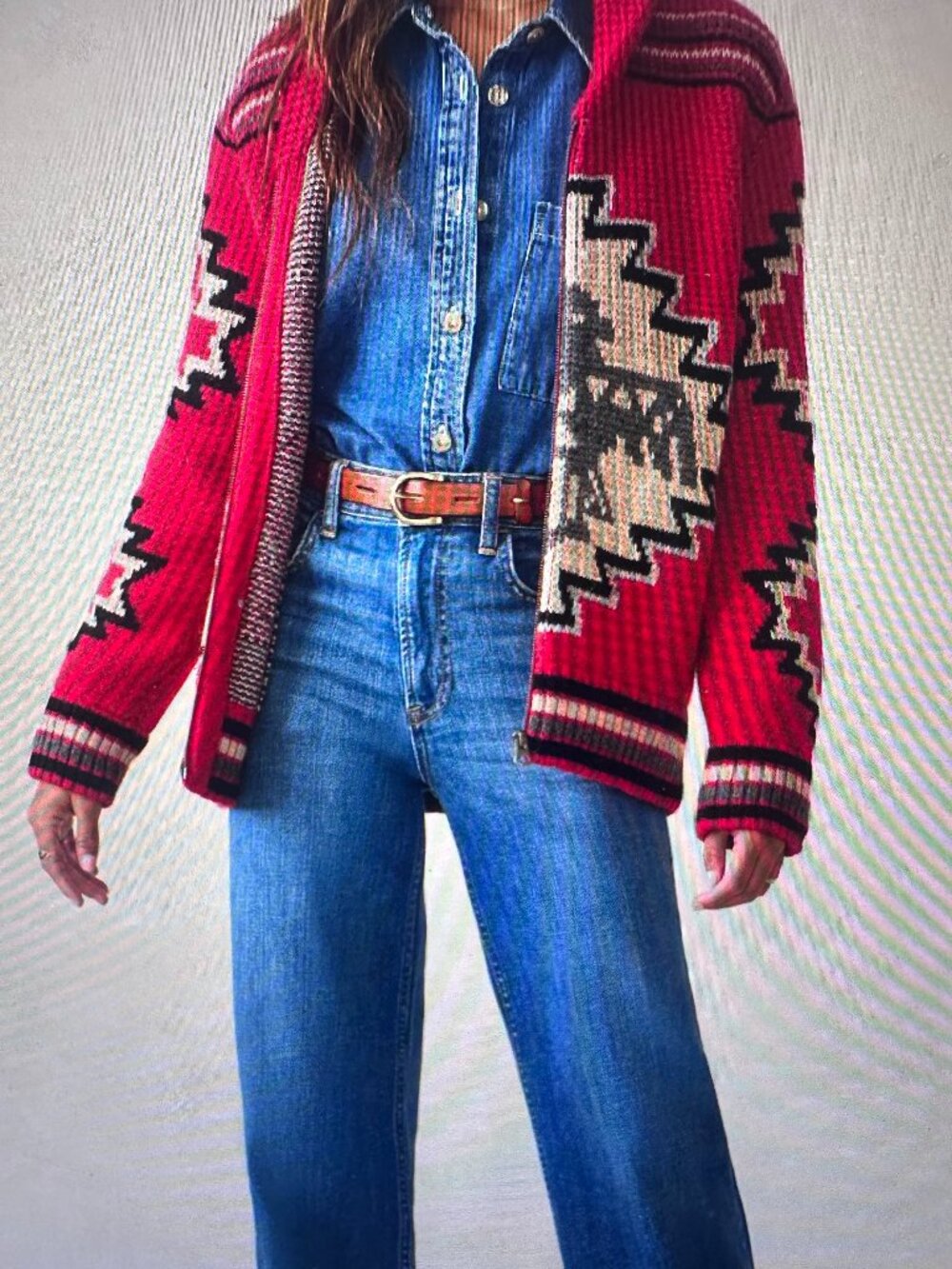 Faherty Steven Paul Judd Thunderbird Cardigan - L